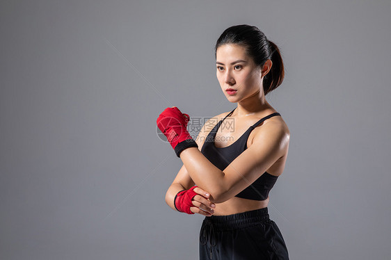 女性拳击运动图片