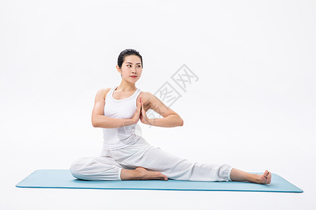 女性瑜伽健身背景图片