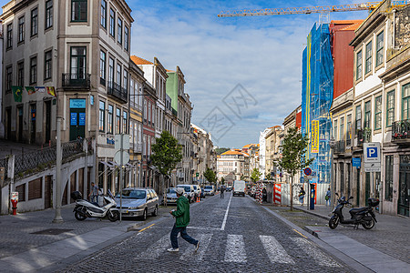 欧洲旅游城市波尔图城市街景图片