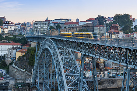 葡萄牙波尔图旅游景点唐路易斯一世大桥背景