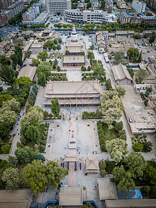 丝绸照片张掖大佛寺背景