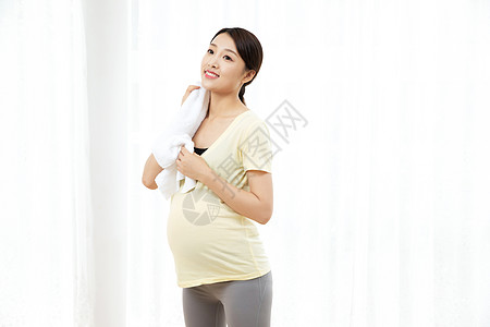 孕妇运动后休息图片