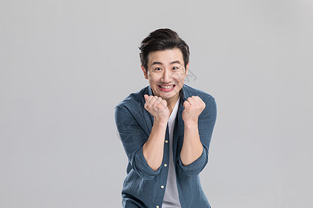 休闲男性夸张表情图片素材