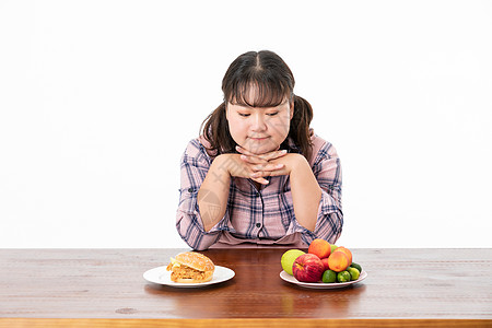 胖女孩健康饮食图片