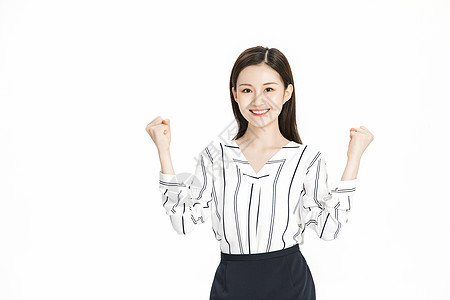 女性加油手势图片