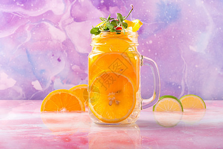 橙子乌龙茶图片