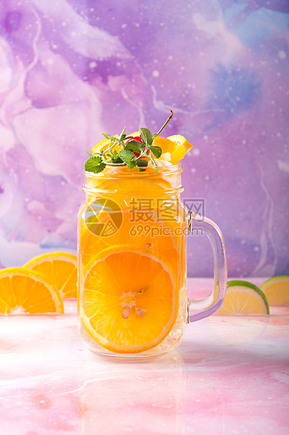 橙子乌龙茶图片
