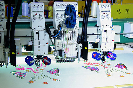 刺绣机械工业高清图片素材