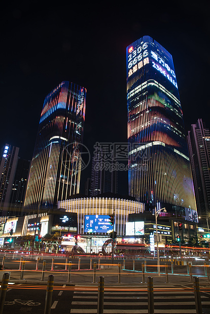 深圳市宝安区壹方城夜景图片