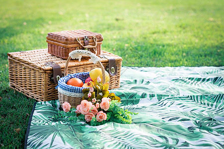 野餐彩色水果高清图片