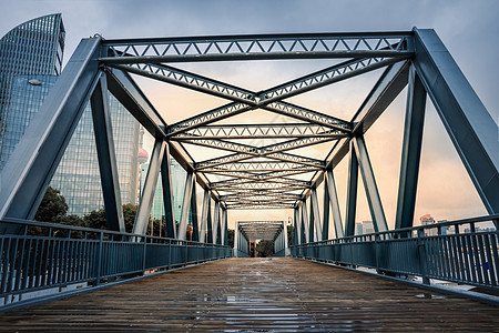 城市建筑风光现代桥高清图片