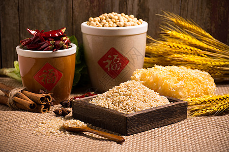 糙米农产品展销高清图片