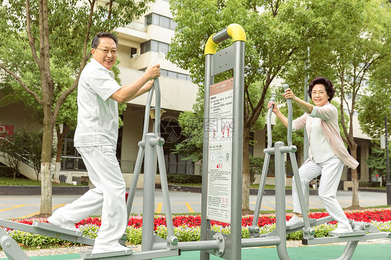 老年人户外运动锻炼图片