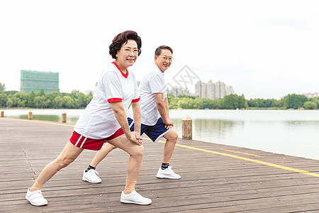 老年人运动锻炼 背景图片