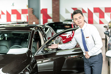 男销售卖车图片素材