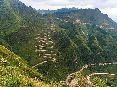 贵州晴隆县城二十四道拐景点风光背景图片