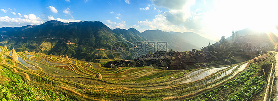 贵州黔东南月亮山梯田景点风光图片