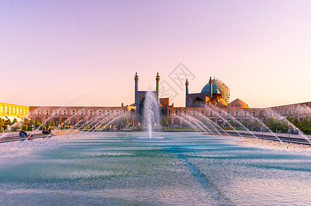伊斯法罕伊玛目广场喷泉图片