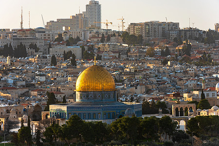圣殿山圆顶清真寺背景图片
