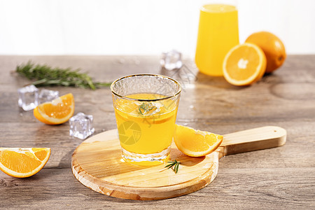 橙汁新鲜鲜榨橙汁高清图片