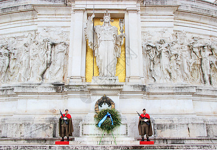 欧式花环罗马威尼斯广场背景