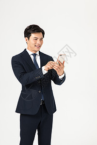 职场男性白领使用手机图片