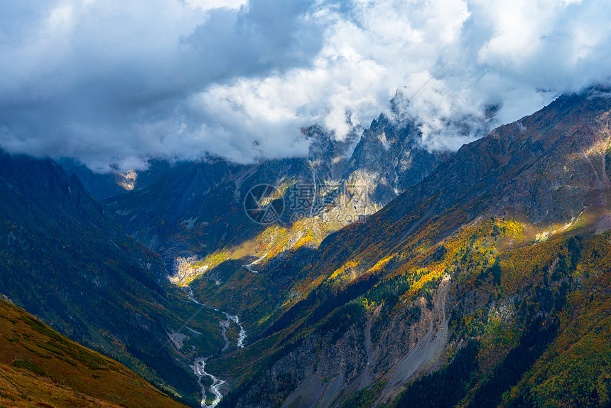 高山峡谷图片