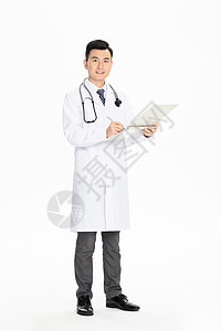 男性医生形象背景图片