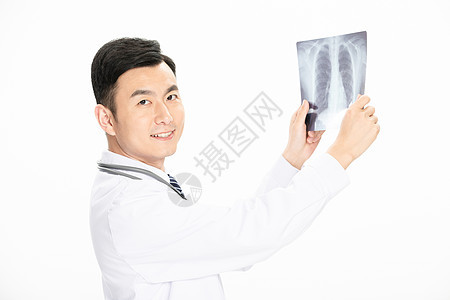 男医生看X光片图片