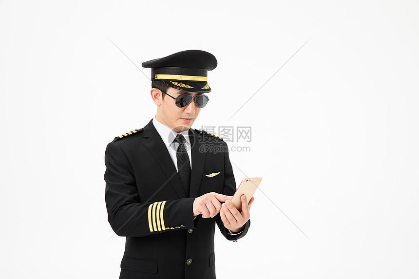 飞行员打电话图片
