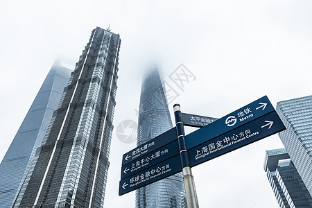 上海陆家嘴商务写字楼建筑背景图片