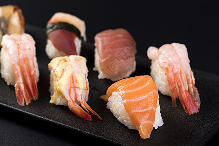 日式海鲜日料寿司背景