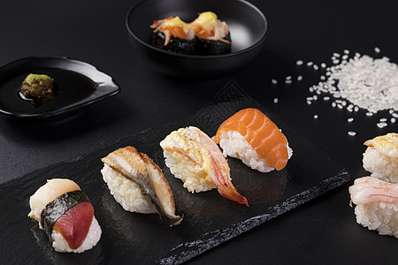 混合日料寿司背景图片