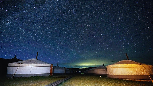 蒙古国璀璨星空高清图片