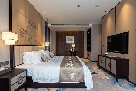 新中式酒店卧室图片