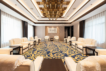 新中式酒店会议室图片