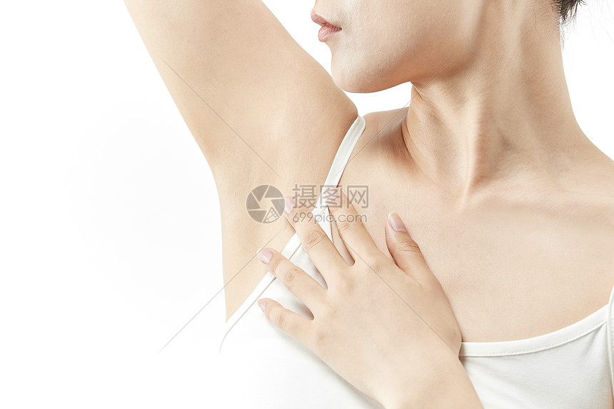 女性腋下特写