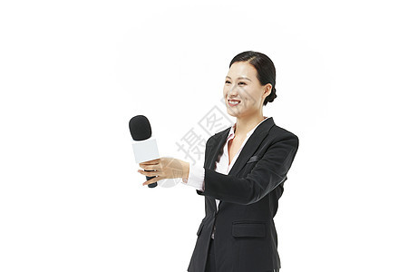 女记者采访图片