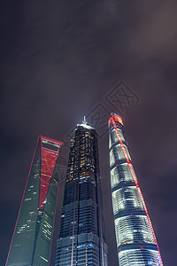 上海地标建筑夜景高清图片素材