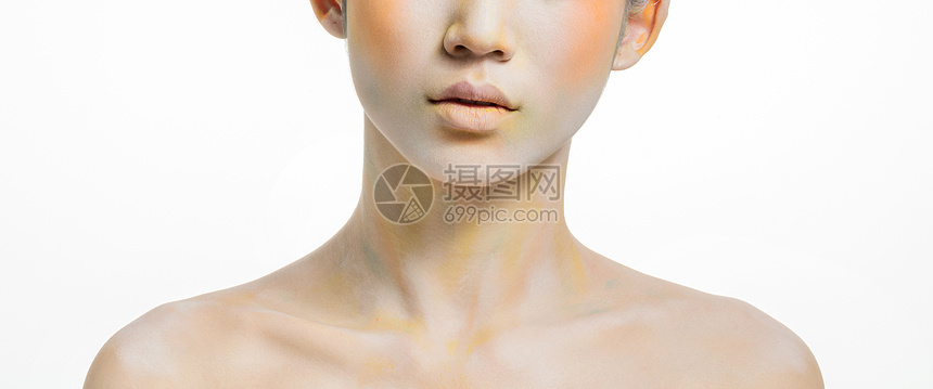 女性锁骨彩妆展示高清图片下载 正版图片 摄图网 女性锁骨彩妆展示高清图片下载 正版图片 摄图网