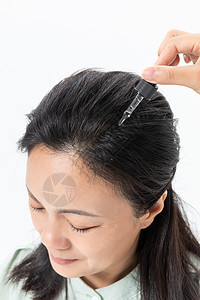 中年女性头皮护理图片