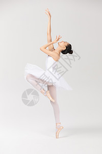 荧光芭蕾青年美女跳芭蕾舞背景