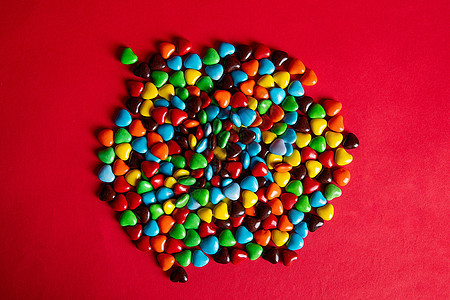 彩色巧克力糖果背景图片