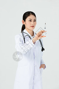女医生使用针管图片