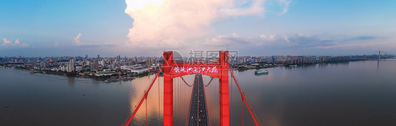 武汉鹦鹉洲长江大桥全景图片