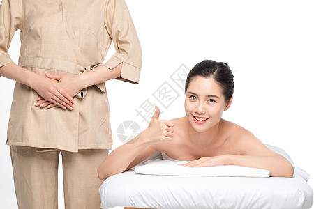 女性美容spa背景图片