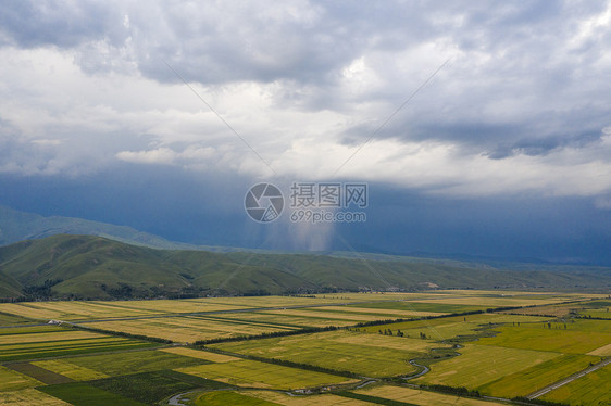 航拍天气素材云彩雷雨图片