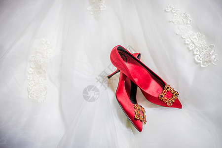 婚礼婚鞋图片