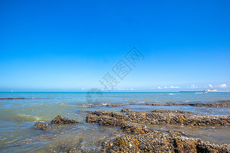 海边景色北海冠头岭背景