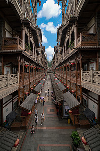 重庆地标洪崖洞商业街背景图片